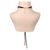 Final Fantasy Aerith Brown Necklace Cosplay Accessories Halloween Carnival Props
